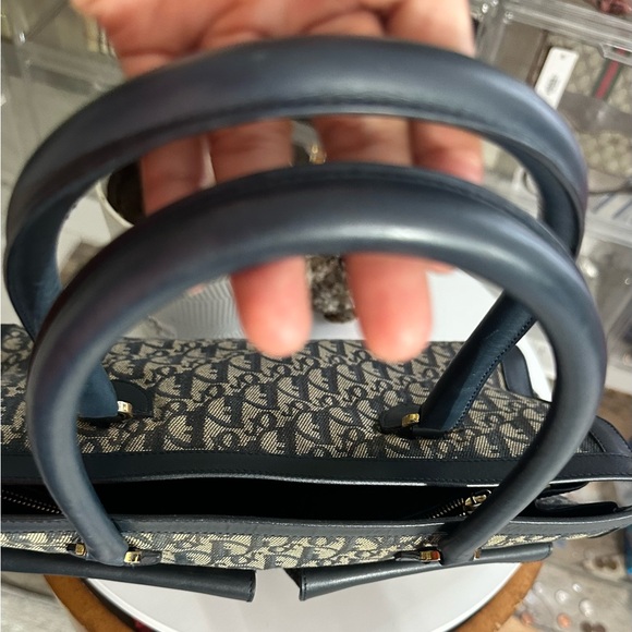 Dior Navy and Black Monogram Handbag shoulder bag - Picture 6 of 9
